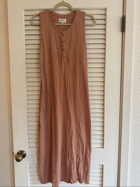 MATE the Label Sleeveless Maxi Dress in Dusty Rose